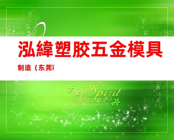 泓緯塑胶五金模具制造（东莞）有限公司
